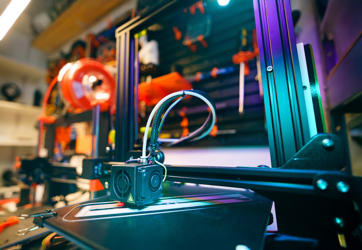 3D printer making a part